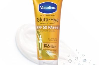 Vaseline Gluta Hya – Antioxidant SPF 50 PA+++ Sunscreen for Face & Body All | Glutathione & Hyaluronic Acid infused Sunscreen 175 ML