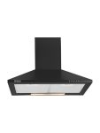 Hindware Smart Appliances Clarissa 60 IN 750 CMH 59.5 cm | Cassette Filter | Pyramid | 5 Years Motor Warranty | Push Button | Energy Efficient LED Light | Powerful Suction | Chimney(Wall Mounted, Black)