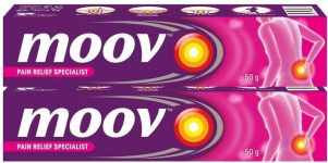 MOOV Fast Pain Relief,Body, Joints, Ortho like Medicine, Ointment, Balm for Men Women Cream(2 x 50 g)