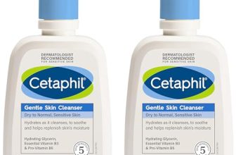 Cetaphil Face Wash Gentle Skin Cleanser for Dry to Normal, Sensitive Skin, 125 ml Hydrating Face Wash with Niacinamide, Vitamin B5 (Pack of 2)