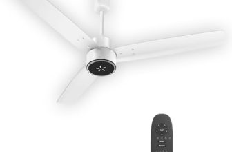 Havells FAB BLDC LED Ceiling Fan 1200 mm, 5 star, LED Speed Indicator, 380 RPM, Up to 65% Savings, Reverse Rotation,4 Speed Modes, Low Wattage 30 W, Low Noise, Air Flow:235 CMM, 3 Year Warranty, White