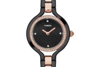 TIMEX Fria Round 33mm Black Dial Analog Women Watch – TWEL14010