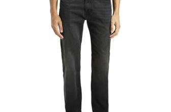 Levi’s Men’s Black Straight Fit Mid Rise Jeans