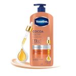 Vaseline Cocoa Glow Serum In Lotion, 600 ml | 100% Pure Cocoa & Shea Butter for Glowing & Soft Skin
