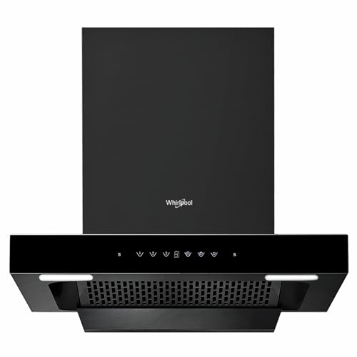 Whirlpool 60cm 1500 m3/hr Filterless Autoclean Kitchen Chimney | Free Installation | 11 Years Motor and 3 Years Comprehensive Warranty | TAFL 60 HAC BK HOOD | Motion Sensor + Touch Control | Black