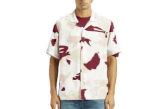 Levi’s Men’s Printed Regular Fit Shirt Red