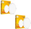 Wipro Garnet 10W Round LED Wave Infinity Panel Warm White (2700K) Pack of 2 Ceiling Light Ceiling Lamp(Yellow)