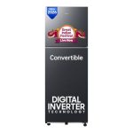 Samsung 236 L, 3 Star, Convertible, Digital Inverter Frost Free Double Door Refrigerator (RT40H28U3FHL, Black DOI, 2026 Model)