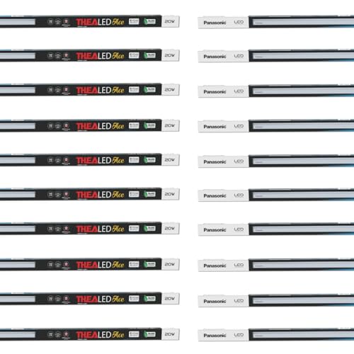 Panasonic 20W TheaLED Batten Tube Light for Living Room & Bedroom, Energy Efficient Batten for Home, 6500K Cool Day Light, Pack of 10