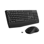 ZEBRONICS Companion 202 Wireless Standard Desktop Keyboard Compatible with Desktop, Laptop, Mac with Upto 1600 Adjustable DPI Optical Mouse, 2.4GHz Wireless, 104 Keys Layout, Dedicated Copilot AI Key, 12 Integrated Multimedia Keys, Silent Operation(Black)