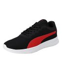 PUMA | Maximal Comfort Men’s Running Shoes | Black-High Risk Red | 7UK