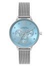French Connection Bloom Light Blue Round Dial Womens Mult Function Watch FCN068SM