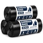 SIYA Thick Garbage Bag 19×21 Inch 90pcs (30pcs x 3Rolls) Medium Size