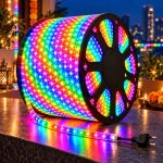 Desidiya LED Rope Light 100 Meter Multicolor | Decorative Lighting for Diwali, Dhanteras & Festive Home Decor | Flexible Tube Light for Shop Front, Temple, Office & Event Decoration | Corded Electric
