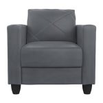 GODREJ INTERIO Quad 1 Seater Sofa, Grey