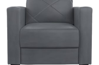 GODREJ INTERIO Quad 1 Seater Sofa, Grey
