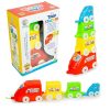 Ratna’s 3-in-1 Train Stacker, Nesting, Stacking & Pull Along Toy for Kids 1+ Years