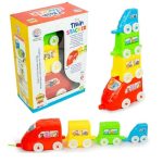 Ratna’s 3-in-1 Train Stacker, Nesting, Stacking & Pull Along Toy for Kids 1+ Years