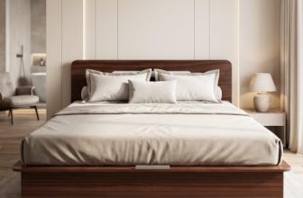 Interio by Godrej Juno King Size Wooden Bed with Box Storage