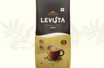 Levista Strong Instant Coffee (100 Gram Pouch) | Premium Blend of 60% Coffee & 40% Chicory| Caffeine Coffee with Rich Bold Flavour for an Energising Experience