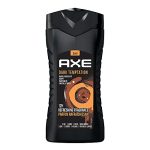 Axe Dark Temptation 3 In 1 Body, Face & Hair Wash for Men, Long-Lasting Refreshing Dark Chocolate Fragrance for Up To 12hrs, Natural Origin Ingredients, Removes Odor & Bacteria, No Parabens, Dermatologically Tested, 250ml