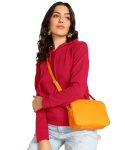 POPWINGS Stylish Casual Hooded Pocket Sweatshirt || Latest Western Winter Sweatshirt Red