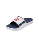 PUMA | Softride Men’s Slides | White-Navy-For All Time Red | 9UK