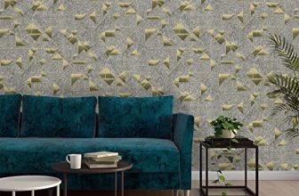Asian Paints Embossed Diamond Geometric | Non-Adhesive Wallpapers – FE101273| Luxurious & Attractive Wallcovering for Home | Dimensions – 53cm x 950cm