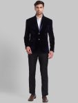 PARK AVENUE SB2 BTN SHAWL LAPEL SUPER SLIM FIT Solid Men Suit