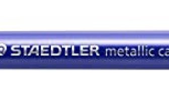 Staedtler Metallic marker pen with calligraphy tip gold in pack of 10 nos.