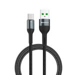 Havells USB Star- Braided Type A to Type C Data Cable 65W, 6A (AHNREHB000) – Black