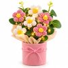 HARIVIQ Knitted Yarn Flower Pot with Light
