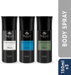 Yardley London Gentleman Deo Tripack – Classic, Urbane, and Royale-Masculine Fragrance Body Deodorant Spray  –  For Men(450 ml, Pack of 3)