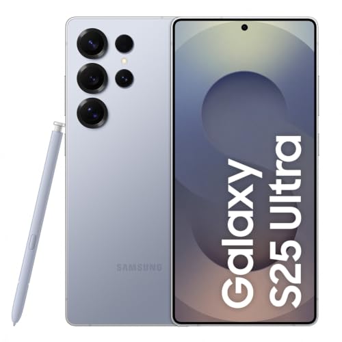 Samsung Galaxy S25 Ultra 5G AI Smartphone (Titanium Silverblue, 12GB RAM, 256GB Storage), 200MP Camera, 5000mAh Ultra Long Battery, QHD+ Dynamic AMOLED 2X, Galaxy AI, Knox Security, S Pen Included