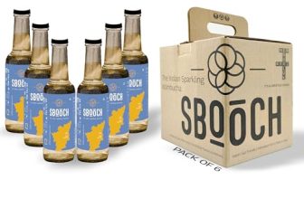 SBOOCH – Rasam – Sparkling Kombucha 275ml Pack of 6 Rasam Flavour | Naturally Fermented Tea Drink | Low Sugar, Vegan, Non-Alcoholic | Clean, Gut-Friendly, Antioxidant-Rich Refreshing Beverage