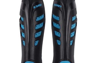 Shrey Meta Shin Guards for Hockey (Black, M)