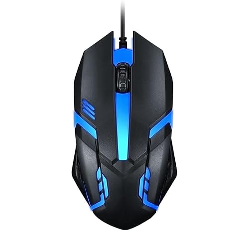 Dezful Wired Gaming Mouse RGB | 7-Color LED Breathing Light | High Precision USB Optical Mouse for PC, Laptop, Gaming & Office | Ergonomic Design | Fast Click Response | Plug & Play RGB Mouse