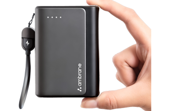 Ambrane 20000 mAh 35 W Compact Pocket Size Power Bank(Black, Lithium Polymer, Quick Charge 3.0, Power Delivery 3.0, Fast Charging for Mobile, Laptop, Earbuds, Tablet, Trimmer, Speaker, Smartwatch, Smartband)