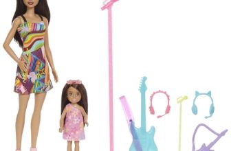 Barbie® Dolls & Accessories, Sisters Pop Star-Themed Playset, and Chelsea™ Dolls with Musical Pieces, Toy Gift for Kids​