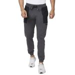 Spykar Men Anthra Melange Blended Ankle Length Mid Rise Joggers Trackpant