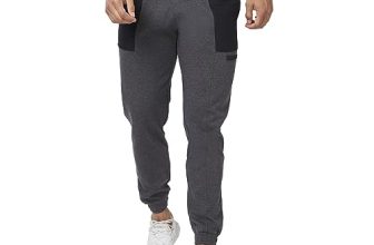 Spykar Men Anthra Melange Blended Ankle Length Mid Rise Joggers Trackpant