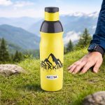 Nayasa Trekking 700ml Water Bottle | BPA-Free Insulated Plastic Inner | Leak-Proof Twist Cap | For Office, School, Gym, Travel, and Outdoor Use | Green