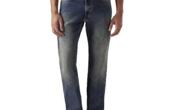 Levi’s Men’s 505 Mid Indigo Straight Fit Mid-Rise Jeans