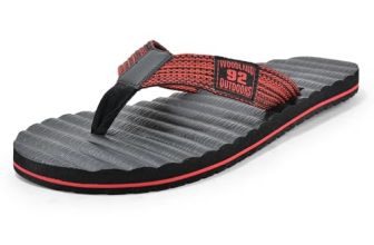 Woodland mens FF 4127021 Black Flip-Flop – 8 UK (42 EU)(FF 4127021)