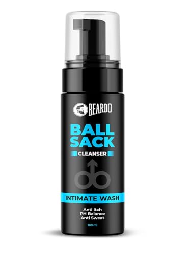 Beardo Ball Sack Intimate Wash For Men, 100ml | Prevent Odour, Itch, Sweating | No Dryness No Irritation | PH Balance Intimate Foaming Cleanser For Men