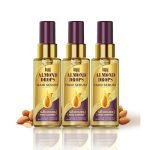 Bajaj Almond Drops Hair Serum 50 ml (Pack of 3) | With Almond Oil & Vitamin E | Nourishes Dry & Frizzy Hair.