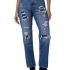 Pepe Jeans Light Blue Solid Women Straight Fit Jeans