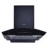 Crompton SensoSmart 90 cm Curved Glass Kitchen Chimney with 1360 m³/hr Suction, Smart On & Intelli Auto-Clean | Silent Kitchen Chimney with Filterless Technology (Black)