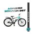 Adrenex Stryker 24T | 85% Pre-Assembled 24 T (inch) Mountain Cycle(Single Speed, Blue, Rigid)